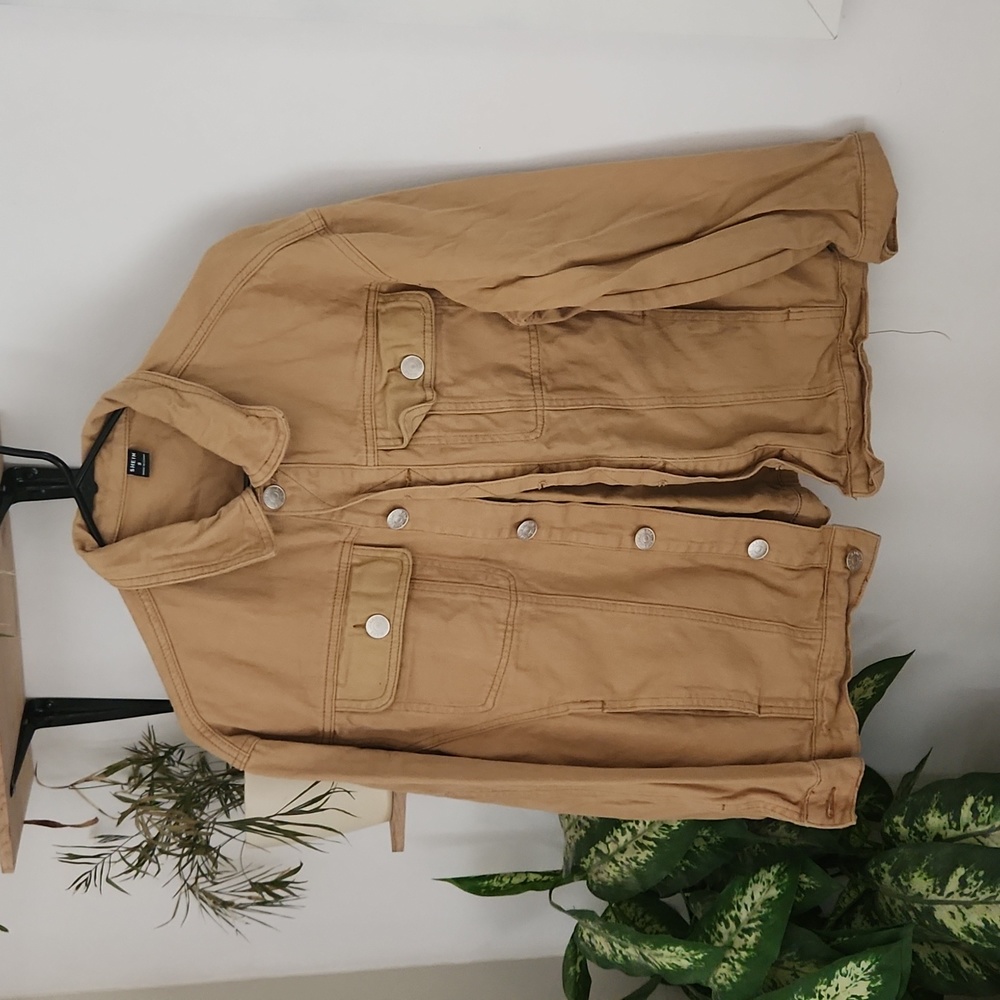 Men's Tan brown jacket Denim size small